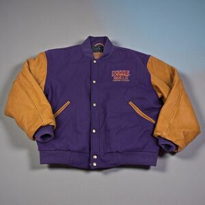 Donnie Smith Custom Cycles Wool Varsity Jacket Leather